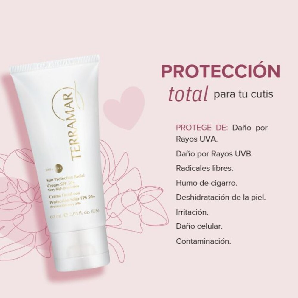 Crema Facial con Protección Solar FPS 50+